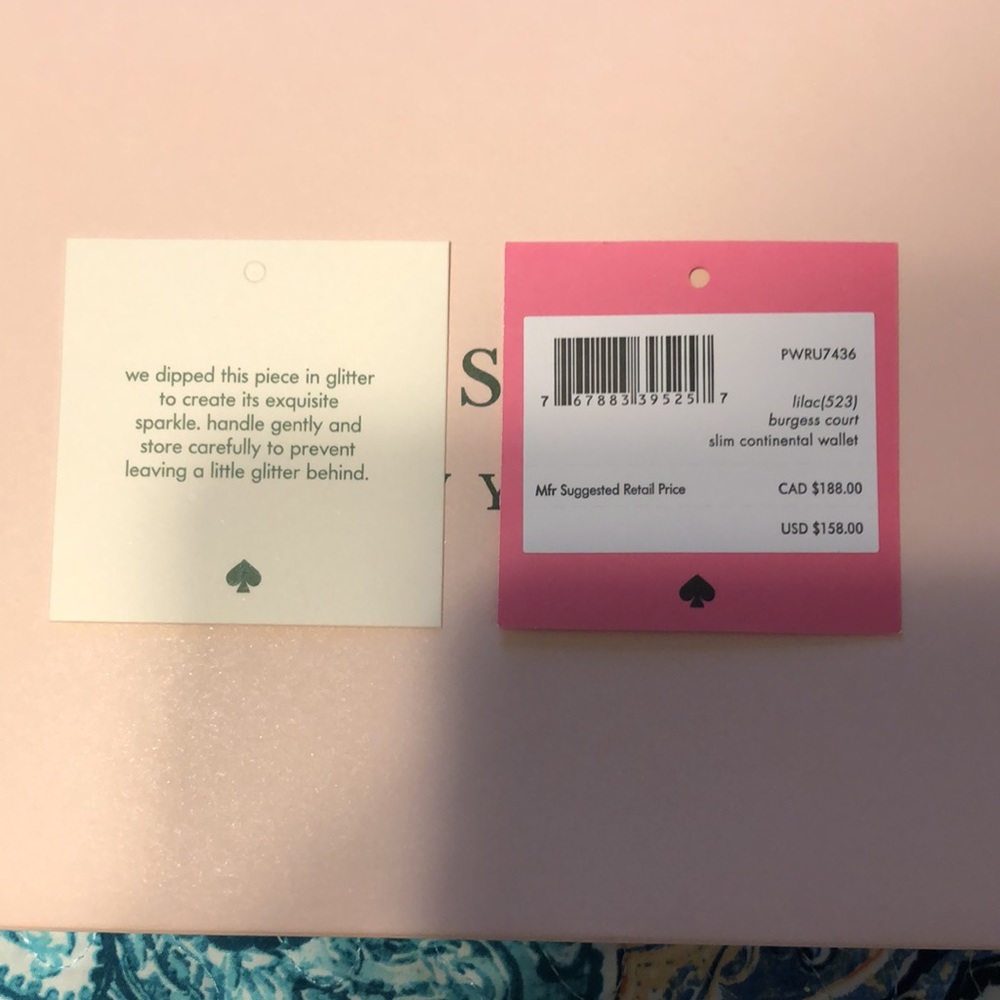 SOLD ✔️❌ — Kate Spade Burgess Court Lilac Wallet ♠️ - Picture 10 of 12